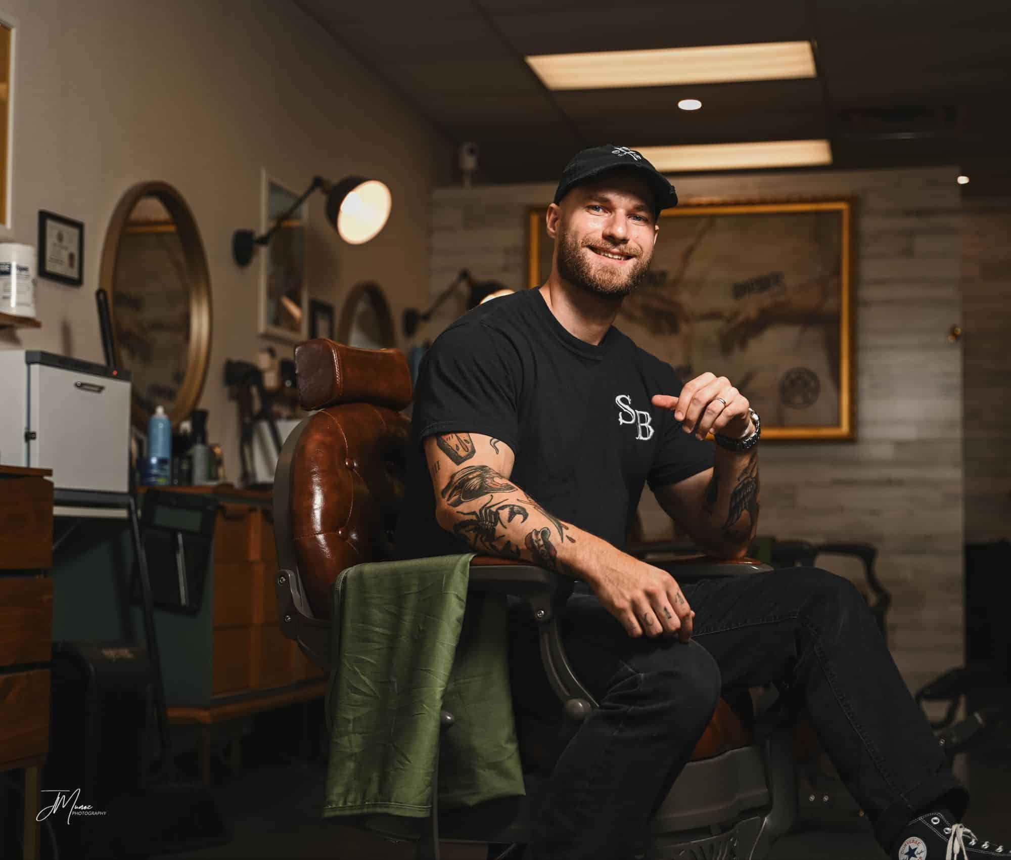 Tommy, barber at Señor Brims Barbershop in Allen TX